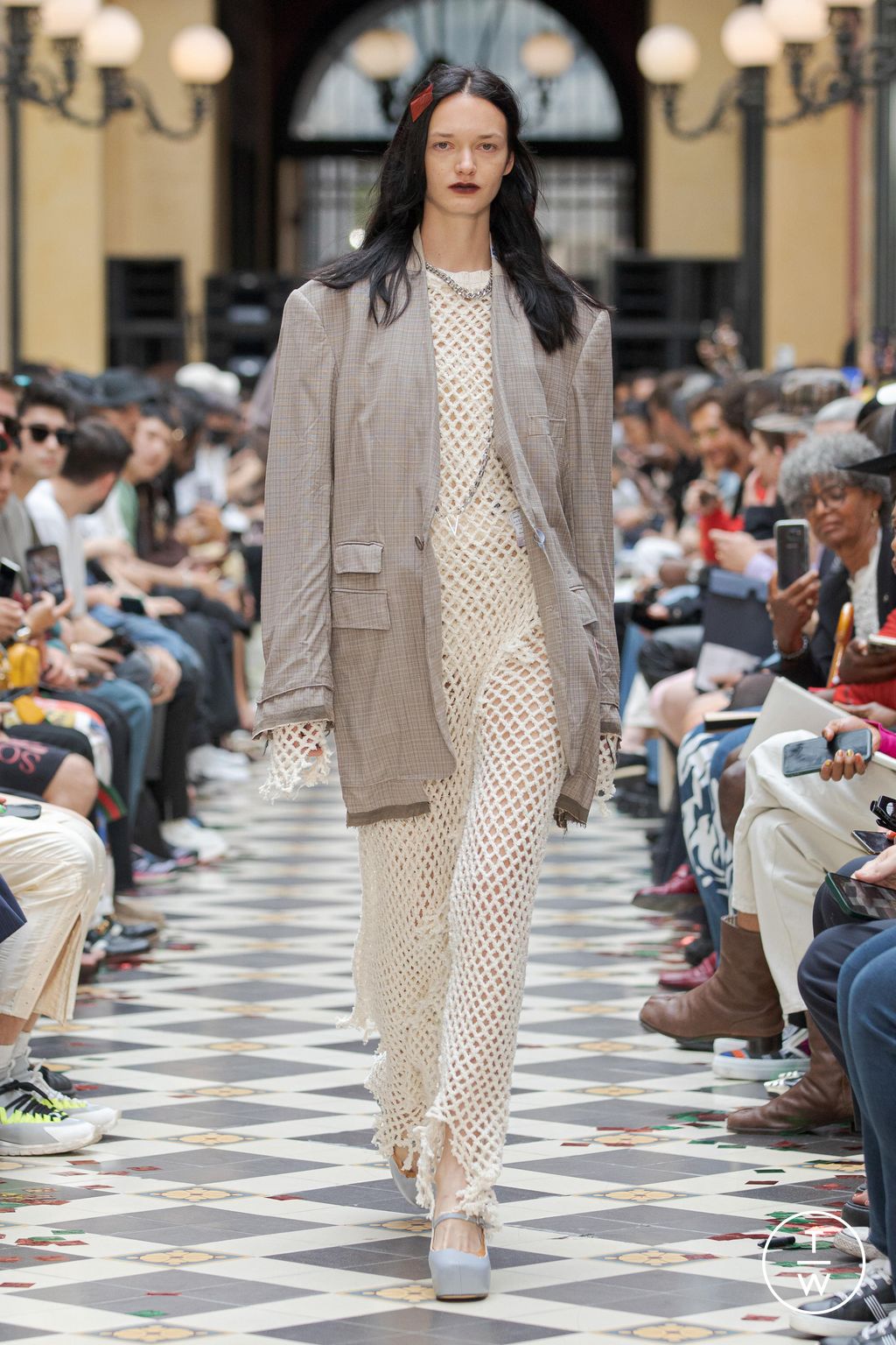 Fashion Week Paris Spring/Summer 2023 look 37 from the Maison Mihara Yasuhiro collection menswear