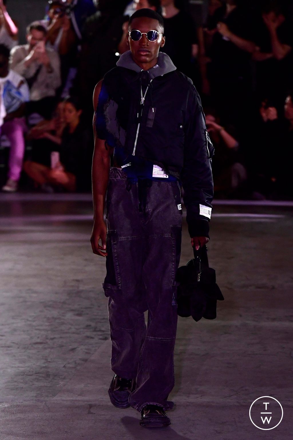 Fashion Week Paris Spring/Summer 2024 look 45 from the Maison Mihara Yasuhiro collection menswear