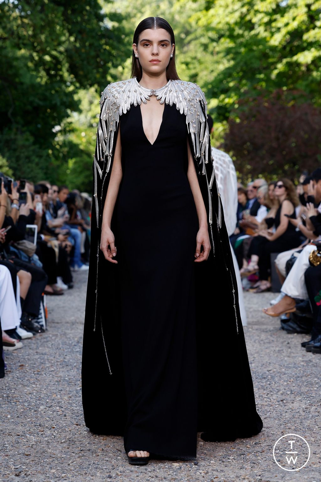 Fashion Week Paris Fall/Winter 2023 look 12 from the Maison Sara Chraibi collection couture