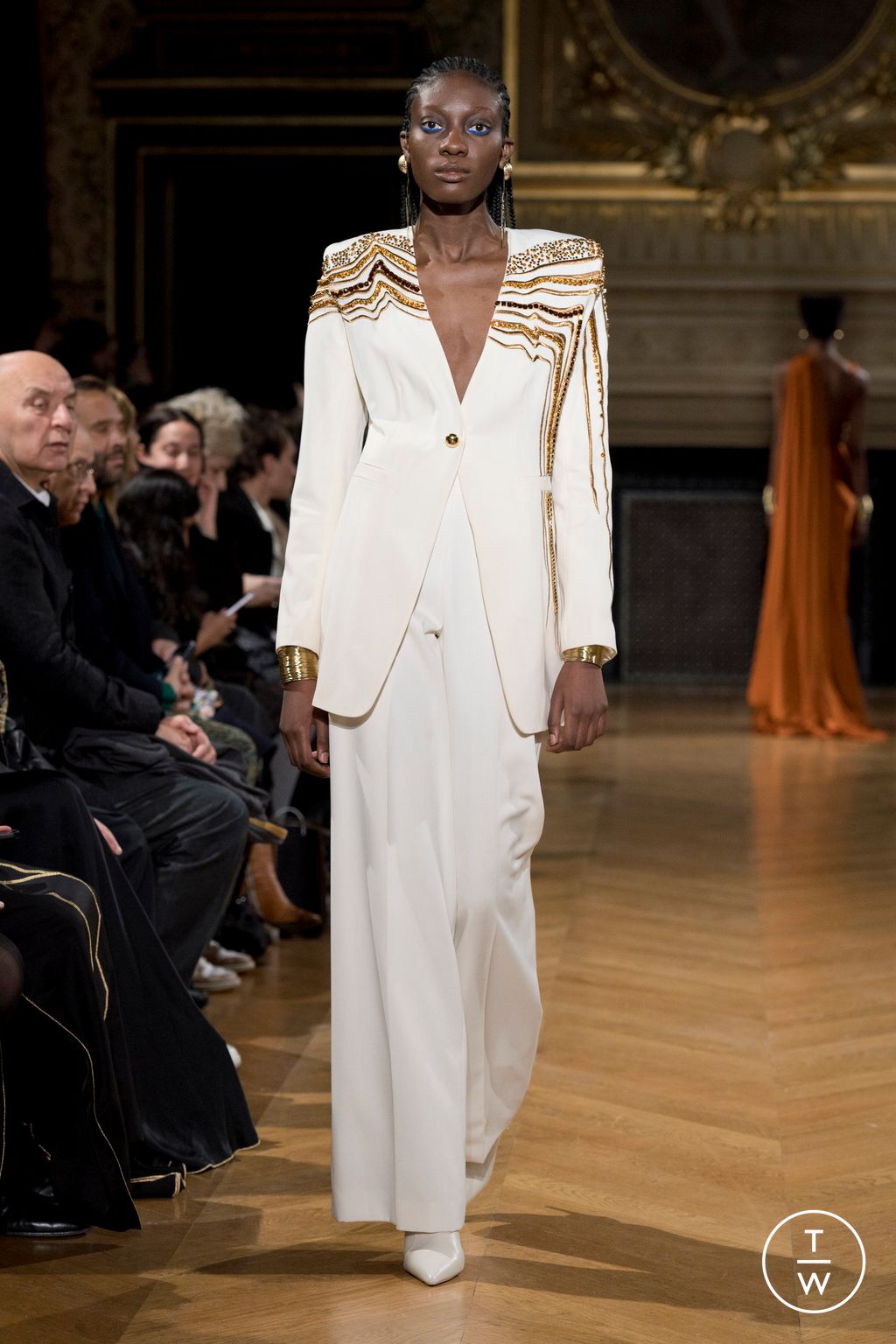 Fashion Week Paris Spring/Summer 2024 look 9 from the Maison Sara Chraibi collection couture