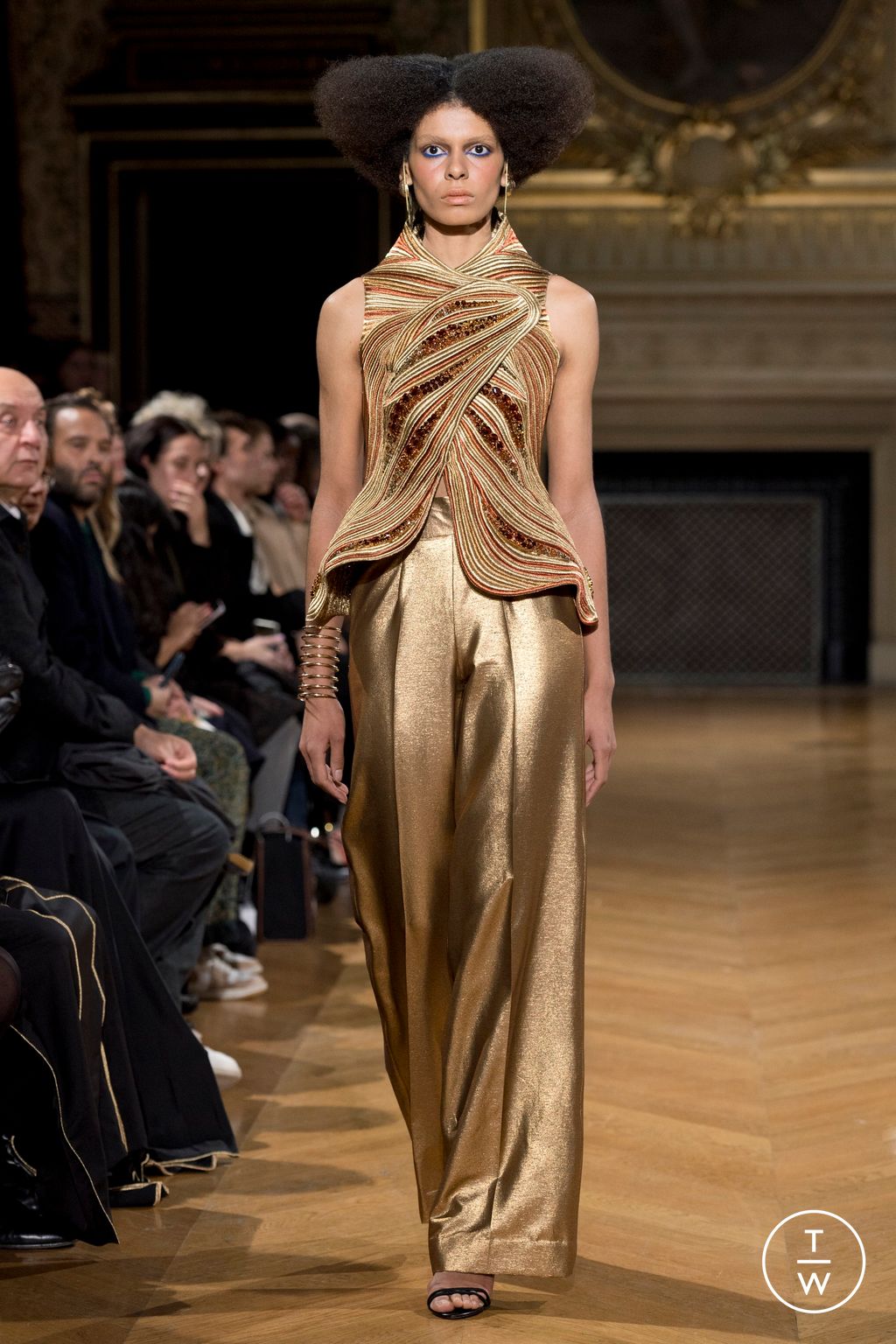 Fashion Week Paris Spring/Summer 2024 look 18 from the Maison Sara Chraibi collection couture