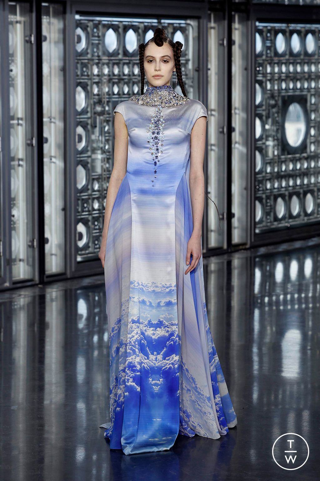 Fashion Week Paris Spring-Summer 2025 look 4 from the Maison Sara Chraibi collection couture