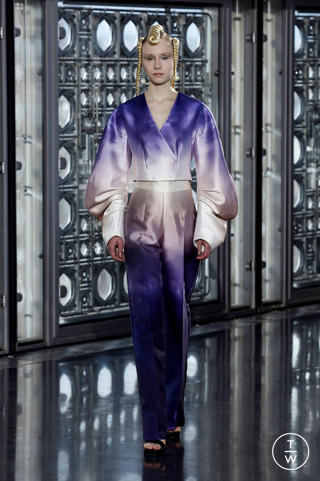 Fashion Week Paris Spring-Summer 2025 look 5 from the Maison Sara Chraibi collection couture
