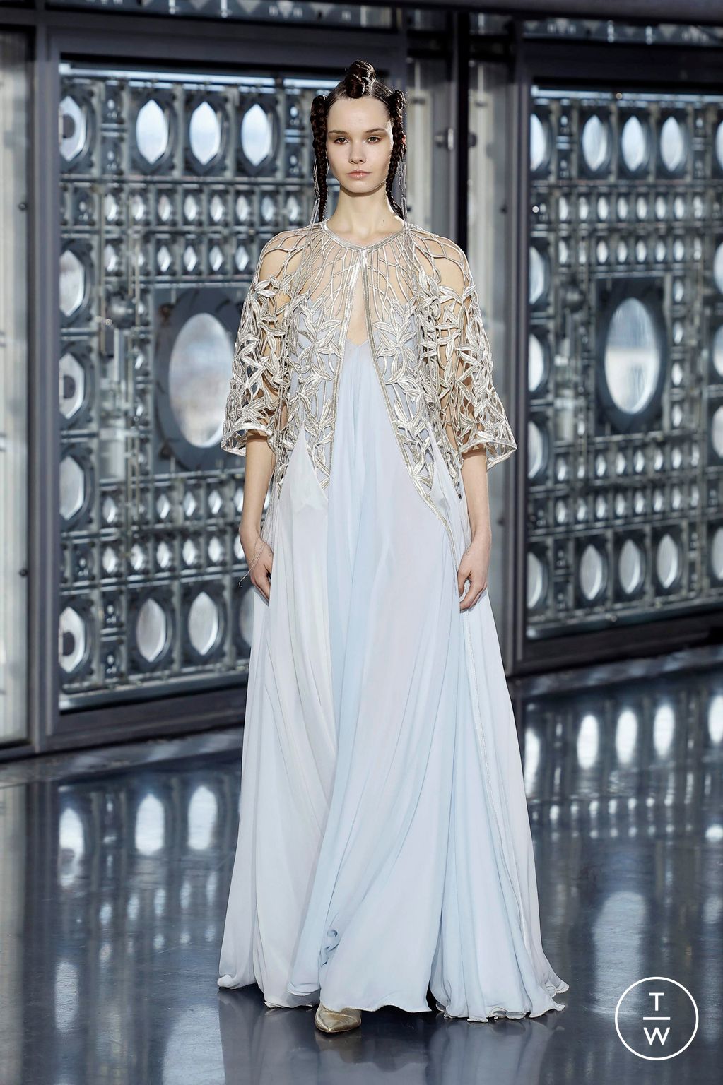 Fashion Week Paris Spring/Summer 2025 look 10 from the Maison Sara Chraibi collection couture