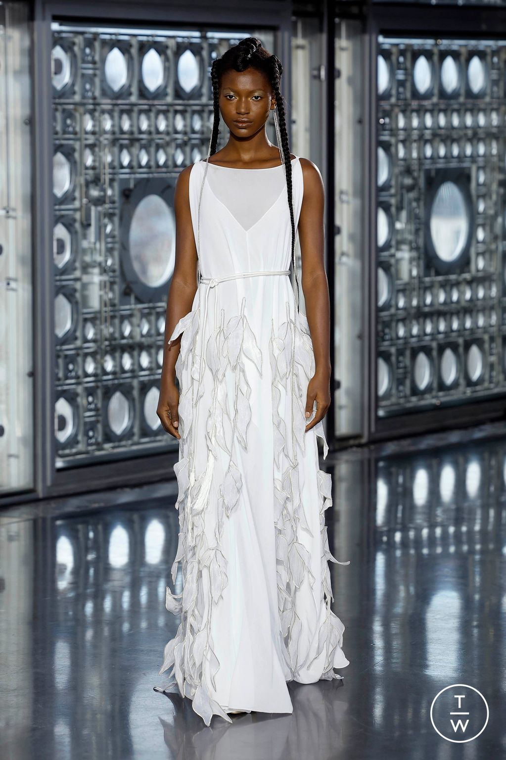 Fashion Week Paris Spring-Summer 2025 look 12 from the Maison Sara Chraibi collection couture