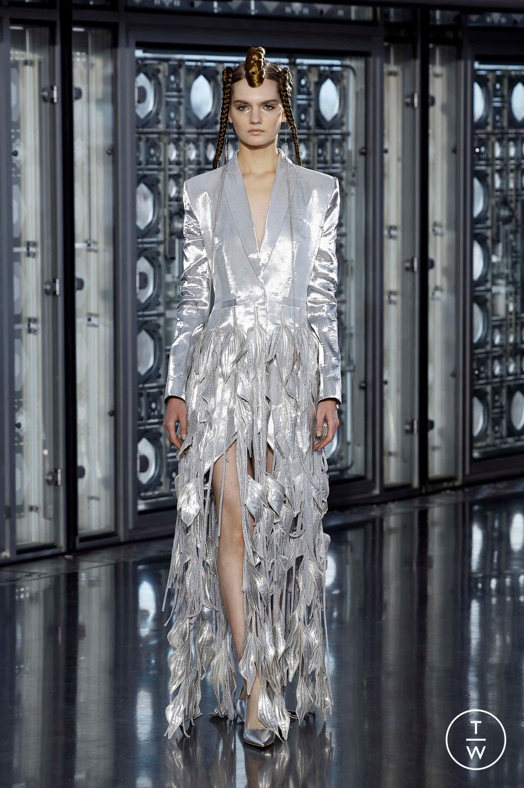 Fashion Week Paris Spring/Summer 2025 look 14 from the Maison Sara Chraibi collection couture