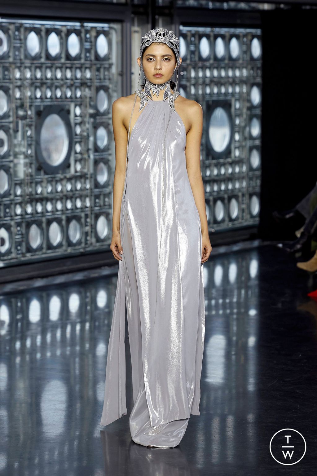 Fashion Week Paris Spring/Summer 2025 look 17 from the Maison Sara Chraibi collection couture
