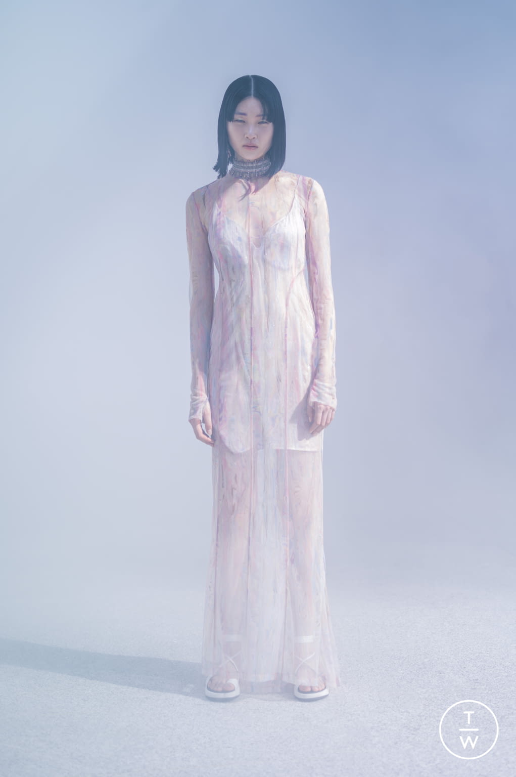 Fashion Week Paris Spring/Summer 2022 look 3 from the Mame Kurogouchi collection womenswear