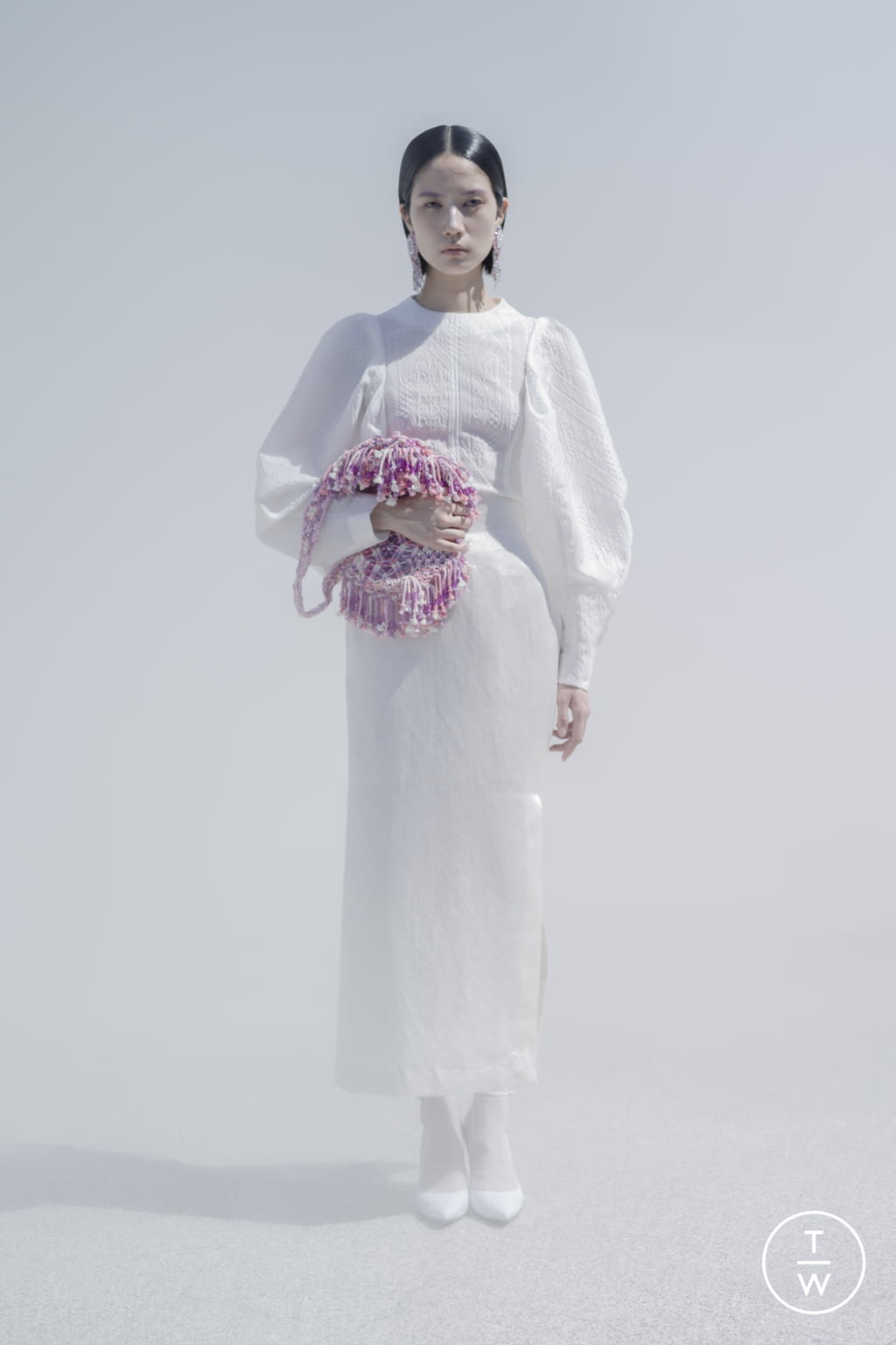 Fashion Week Paris Spring/Summer 2022 look 12 from the Mame Kurogouchi collection 女装