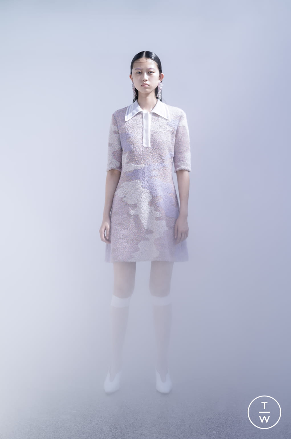 Fashion Week Paris Spring/Summer 2022 look 23 from the Mame Kurogouchi collection womenswear