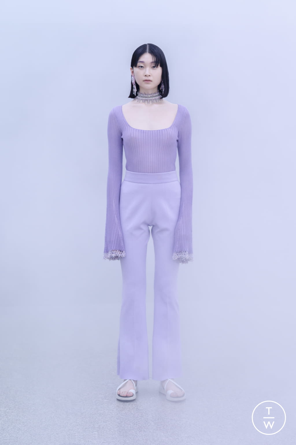Fashion Week Paris Spring/Summer 2022 look 24 from the Mame Kurogouchi collection womenswear