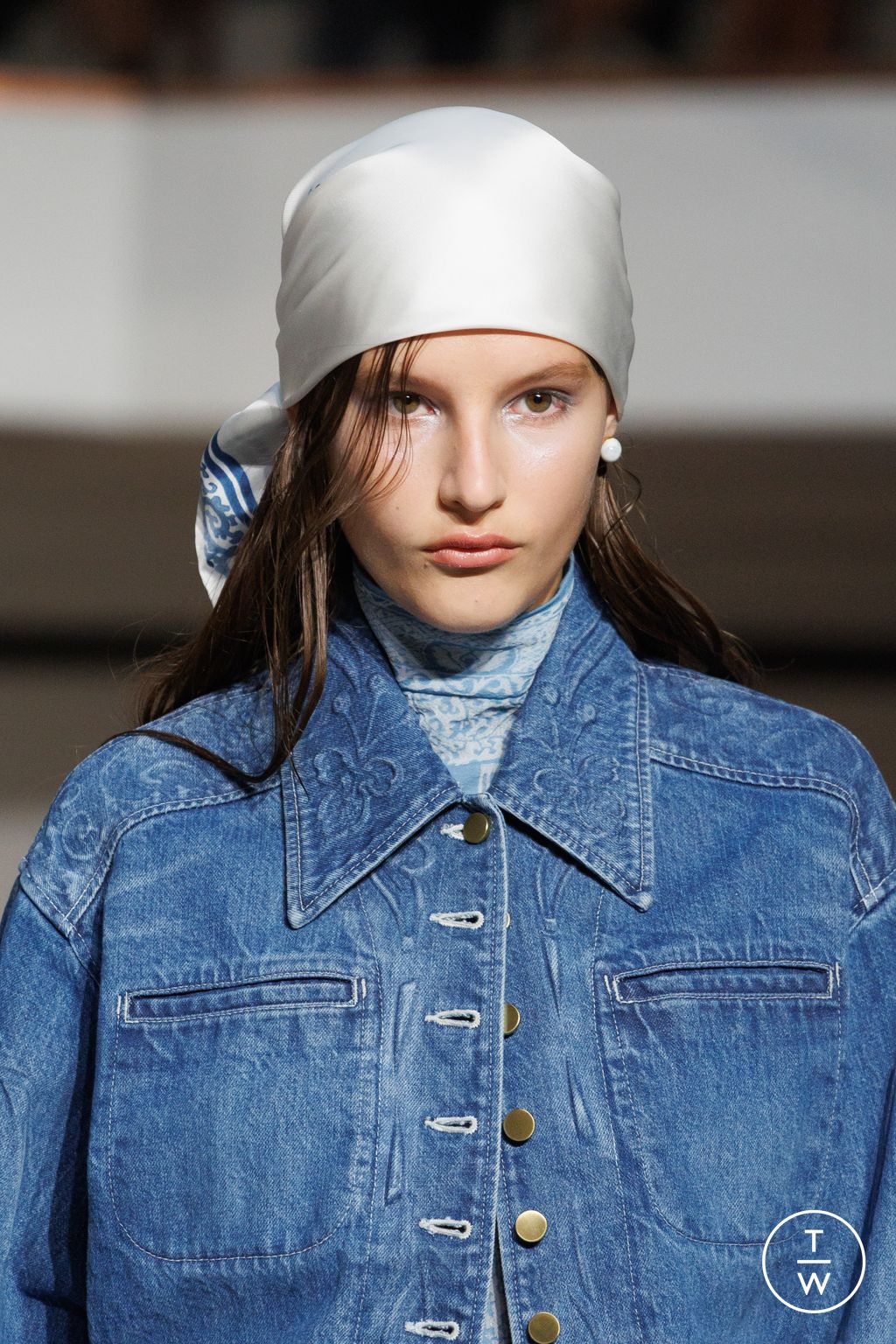 Fashion Week Paris Spring/Summer 2024 look 25 de la collection Mame Kurogouchi womenswear accessories