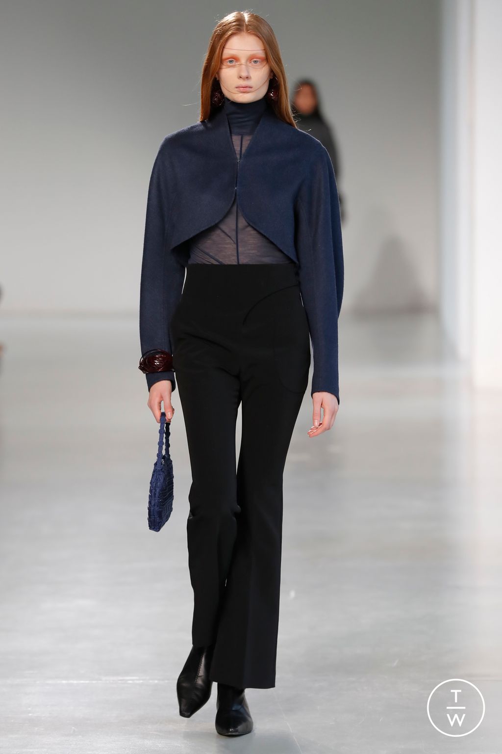 Fashion Week Paris Fall/Winter 2023 look 8 from the Mame Kurogouchi collection womenswear