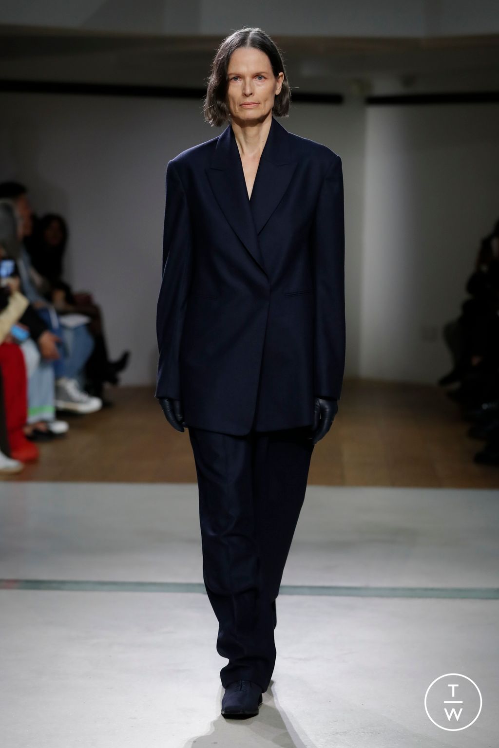 Fashion Week Paris Fall/Winter 2024 look 8 de la collection Mame Kurogouchi womenswear