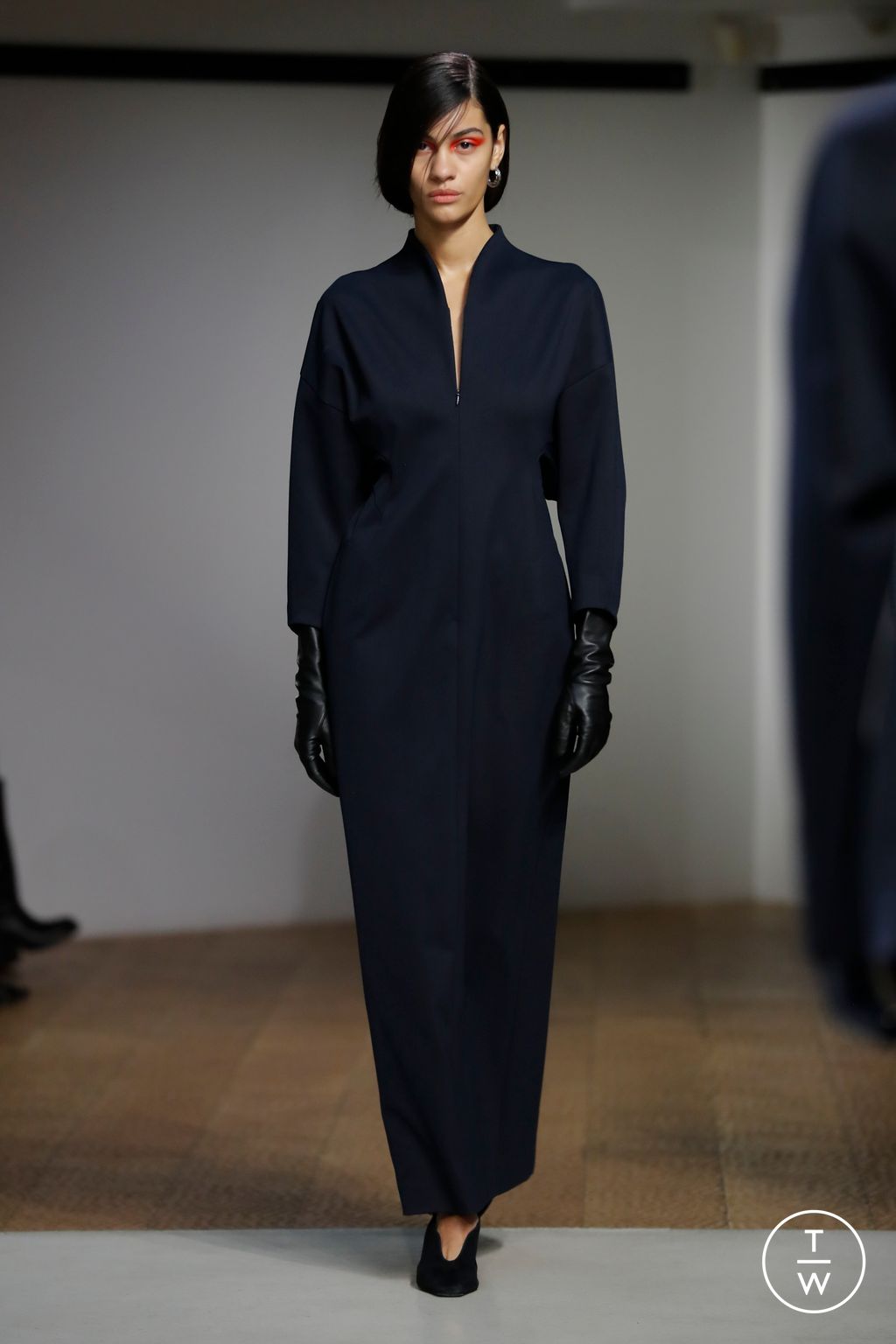 Fashion Week Paris Fall/Winter 2024 look 12 de la collection Mame Kurogouchi womenswear