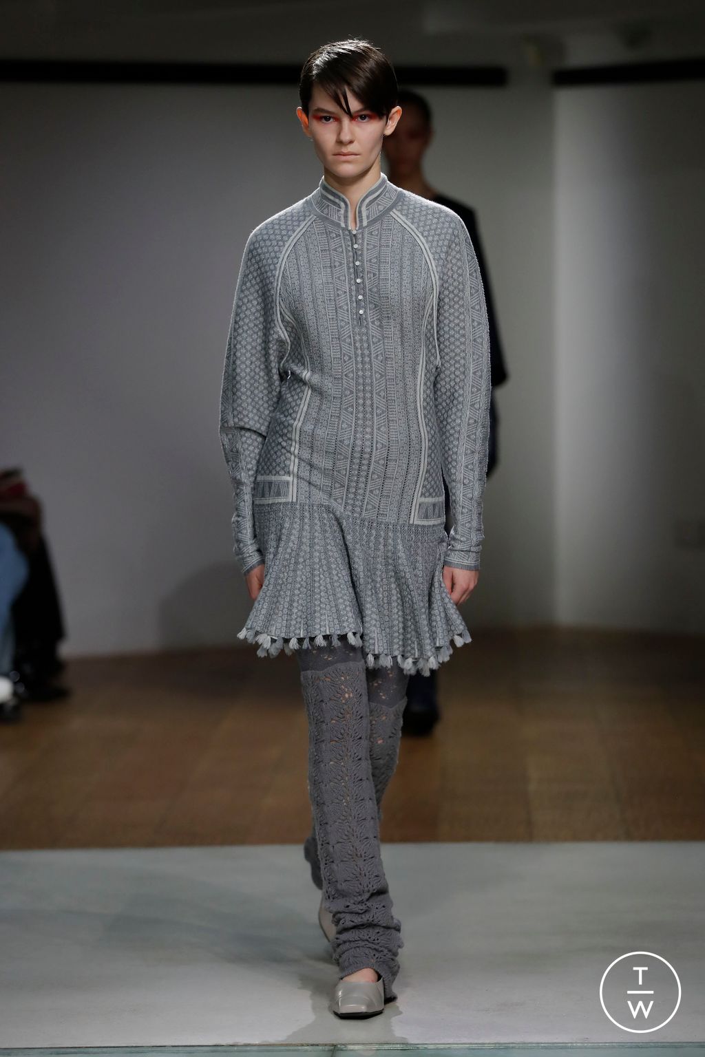 Fashion Week Paris Fall/Winter 2024 look 15 de la collection Mame Kurogouchi womenswear