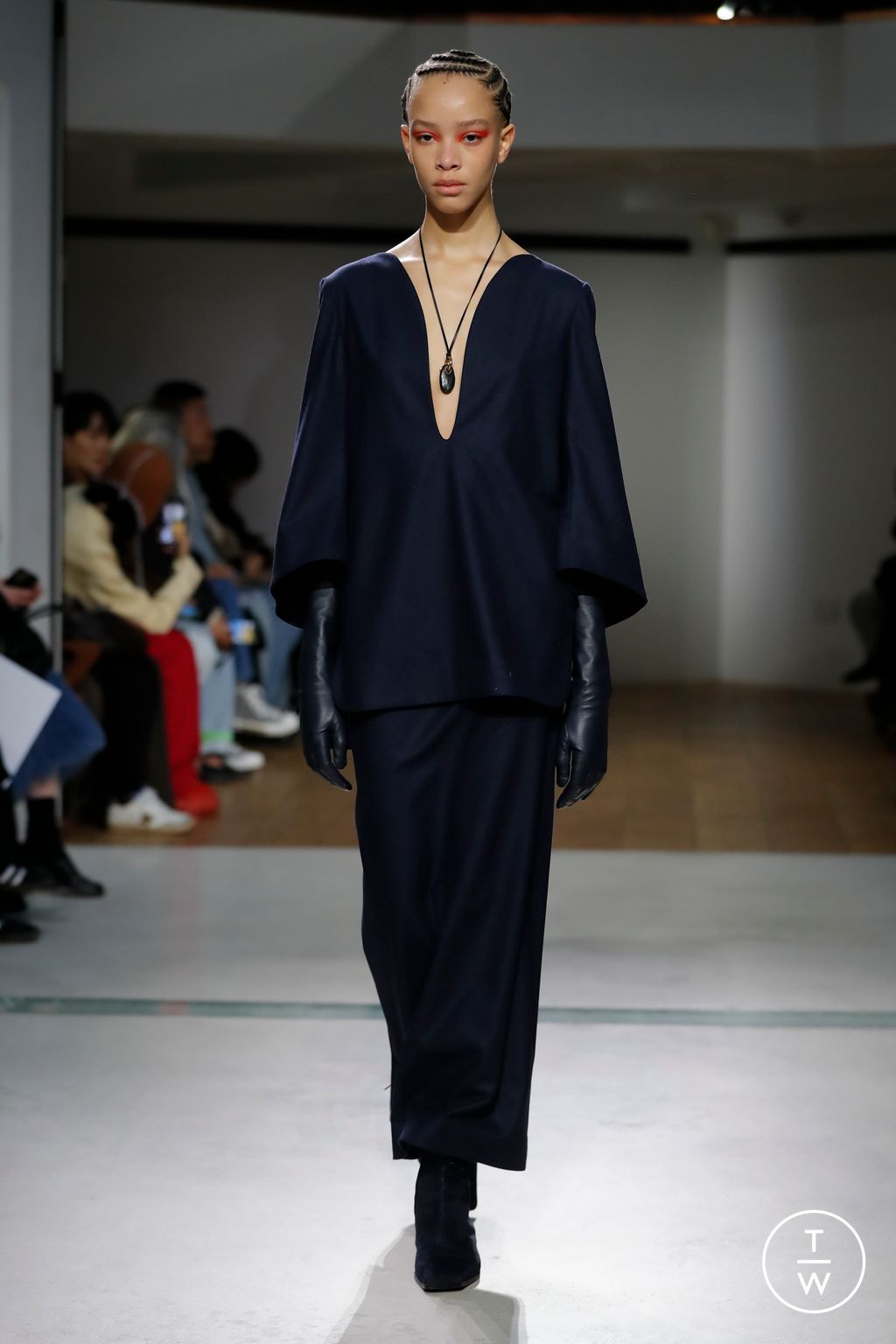 Fashion Week Paris Fall/Winter 2024 look 13 from the Mame Kurogouchi collection womenswear
