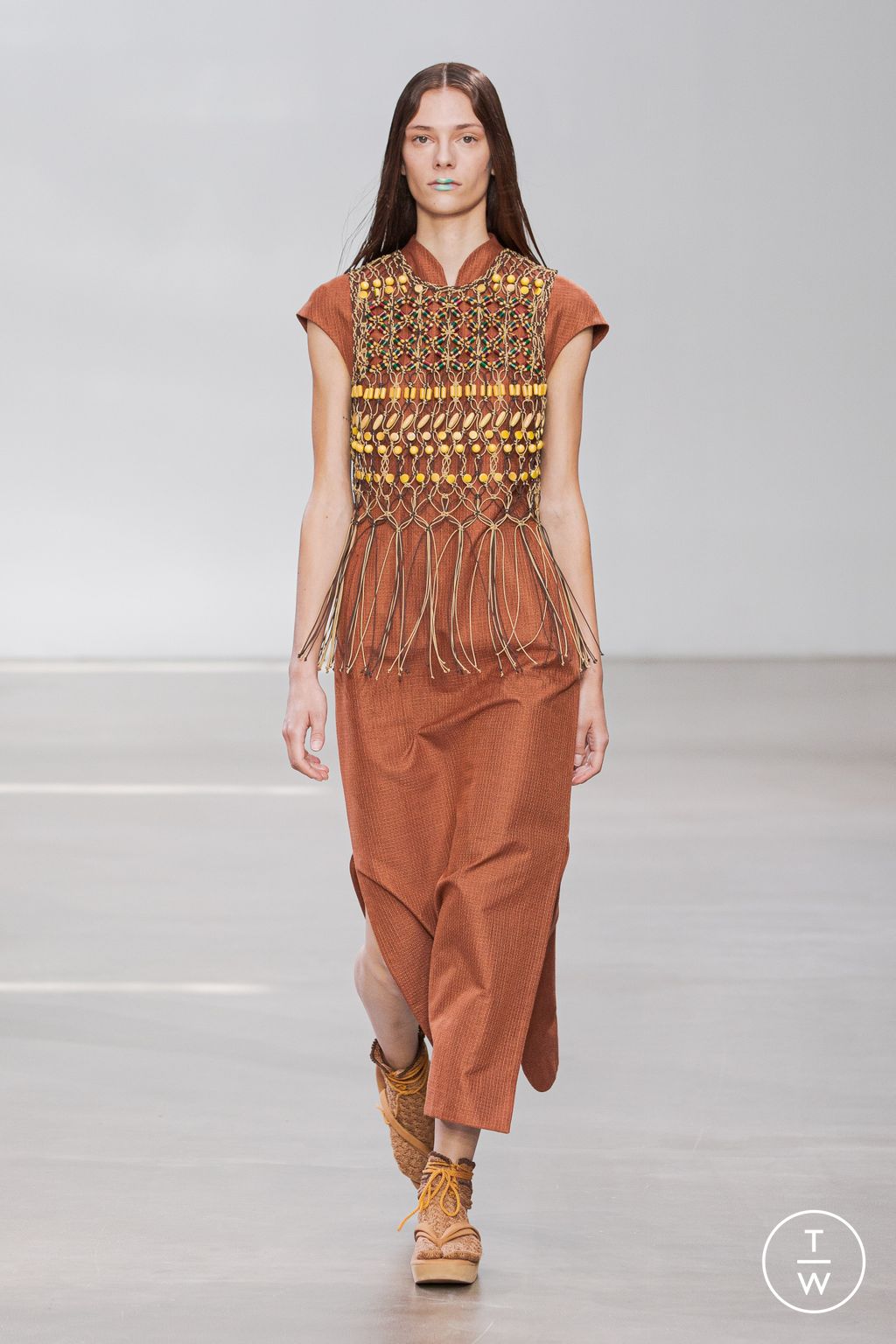 Fashion Week Paris Spring/Summer 2023 look 12 from the Mame Kurogouchi collection 女装