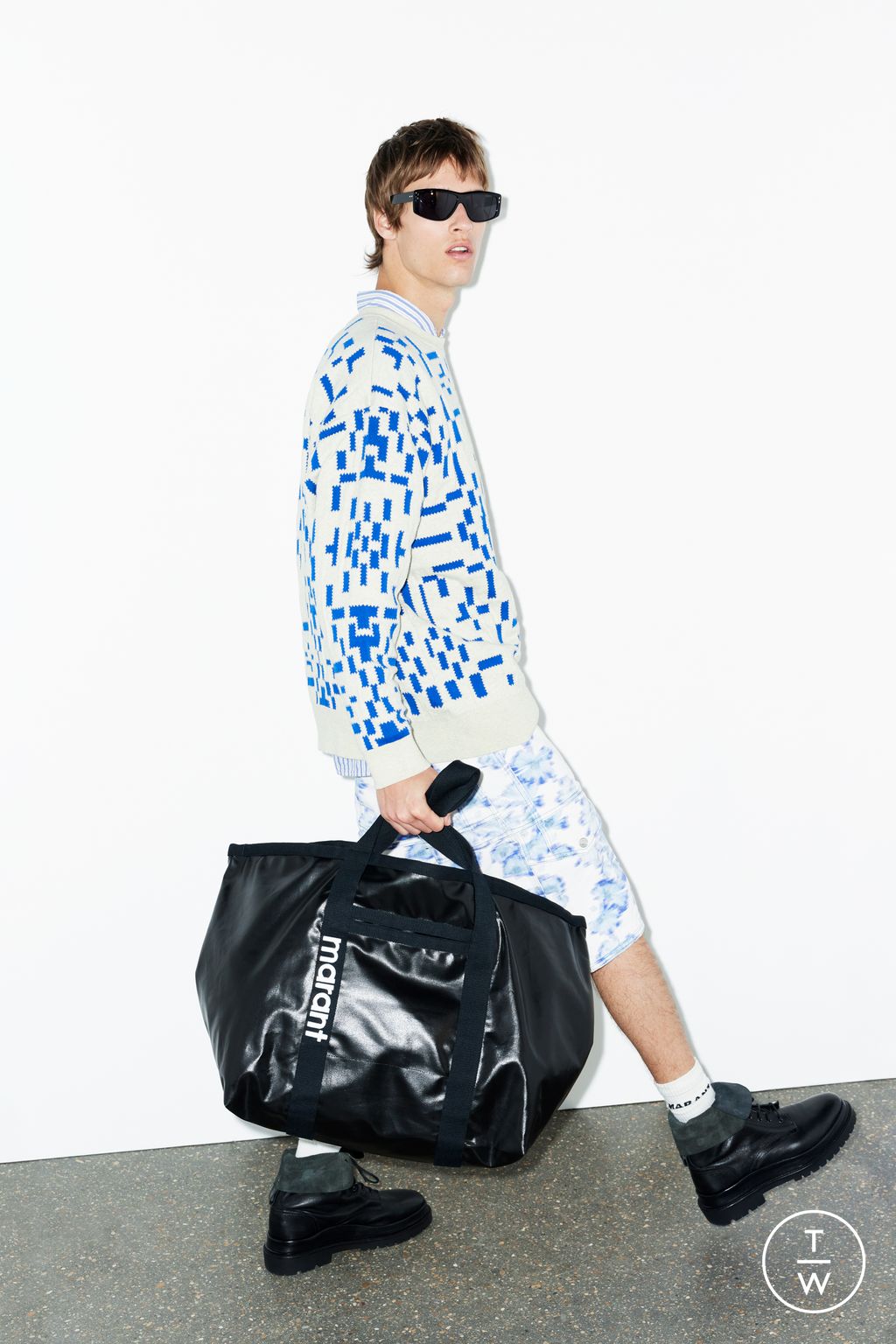 Fashion Week Paris Spring/Summer 2024 look 13 from the Isabel Marant collection 男装