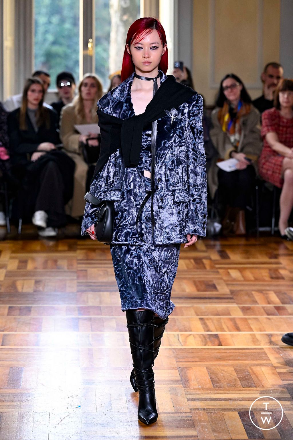 Fashion Week Milan Fall/Winter 2024 look 4 de la collection Marco Rambaldi womenswear