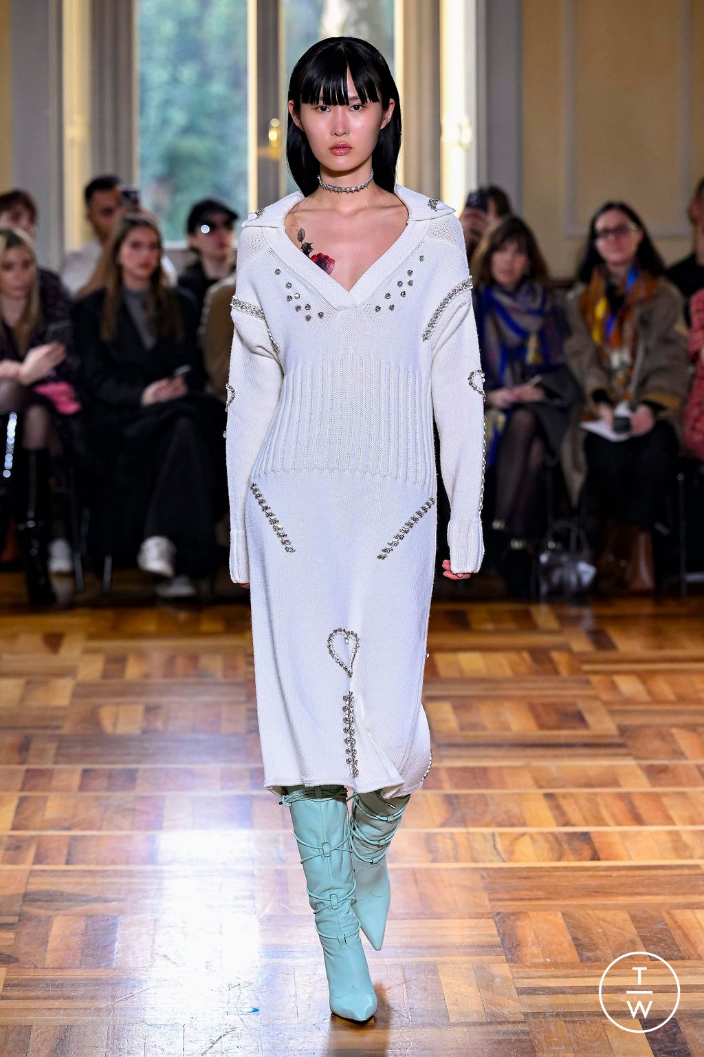 Fashion Week Milan Fall/Winter 2024 look 10 de la collection Marco Rambaldi womenswear