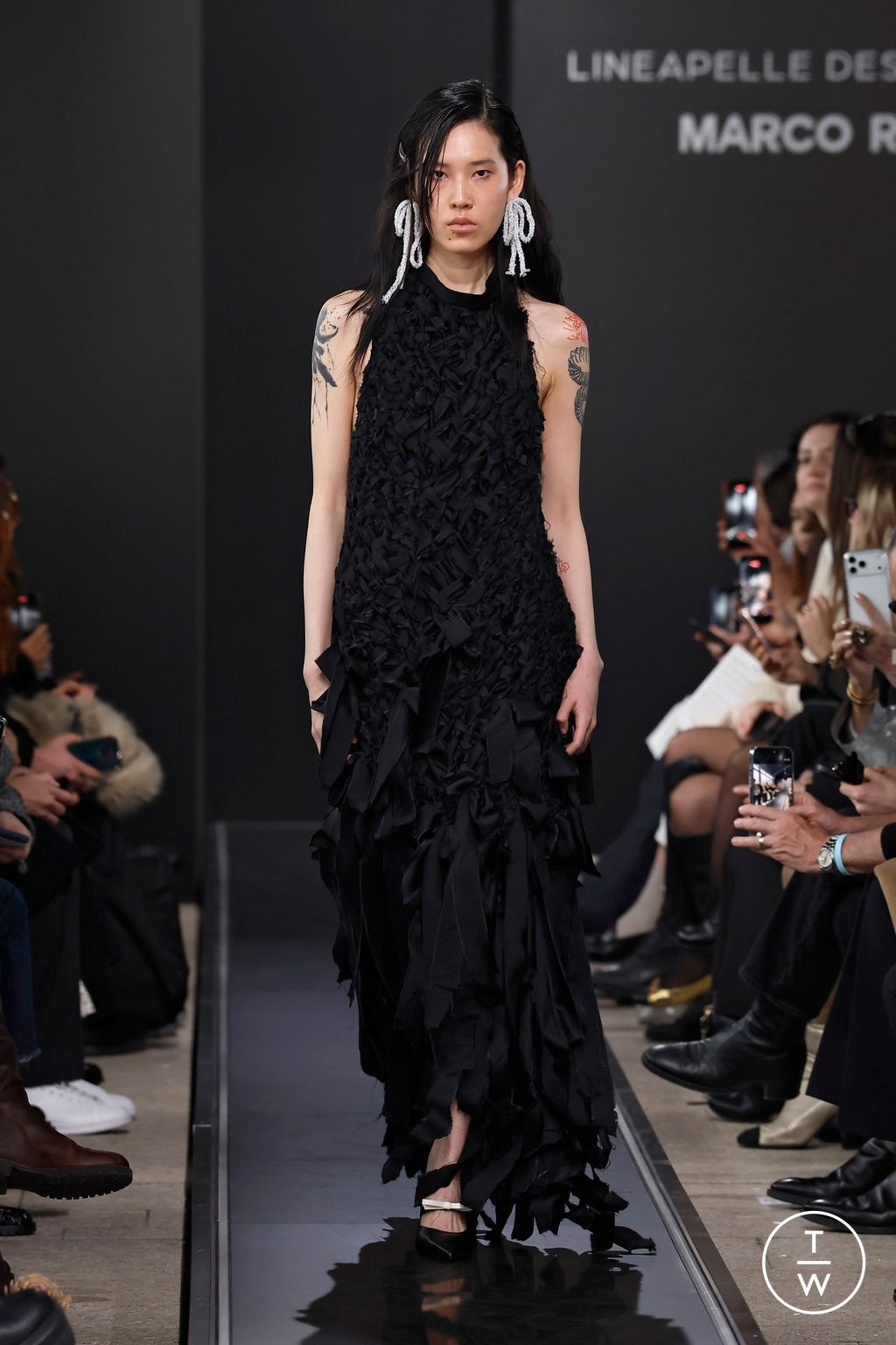 Fashion Week Milan Fall/Winter 2026 look 1 from the Marco Rambaldi collection womenswear