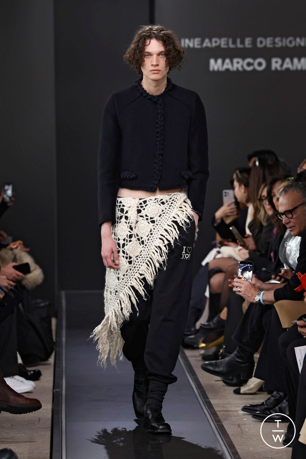 Fashion Week Milan Fall/Winter 2026 look 3 from the Marco Rambaldi collection womenswear