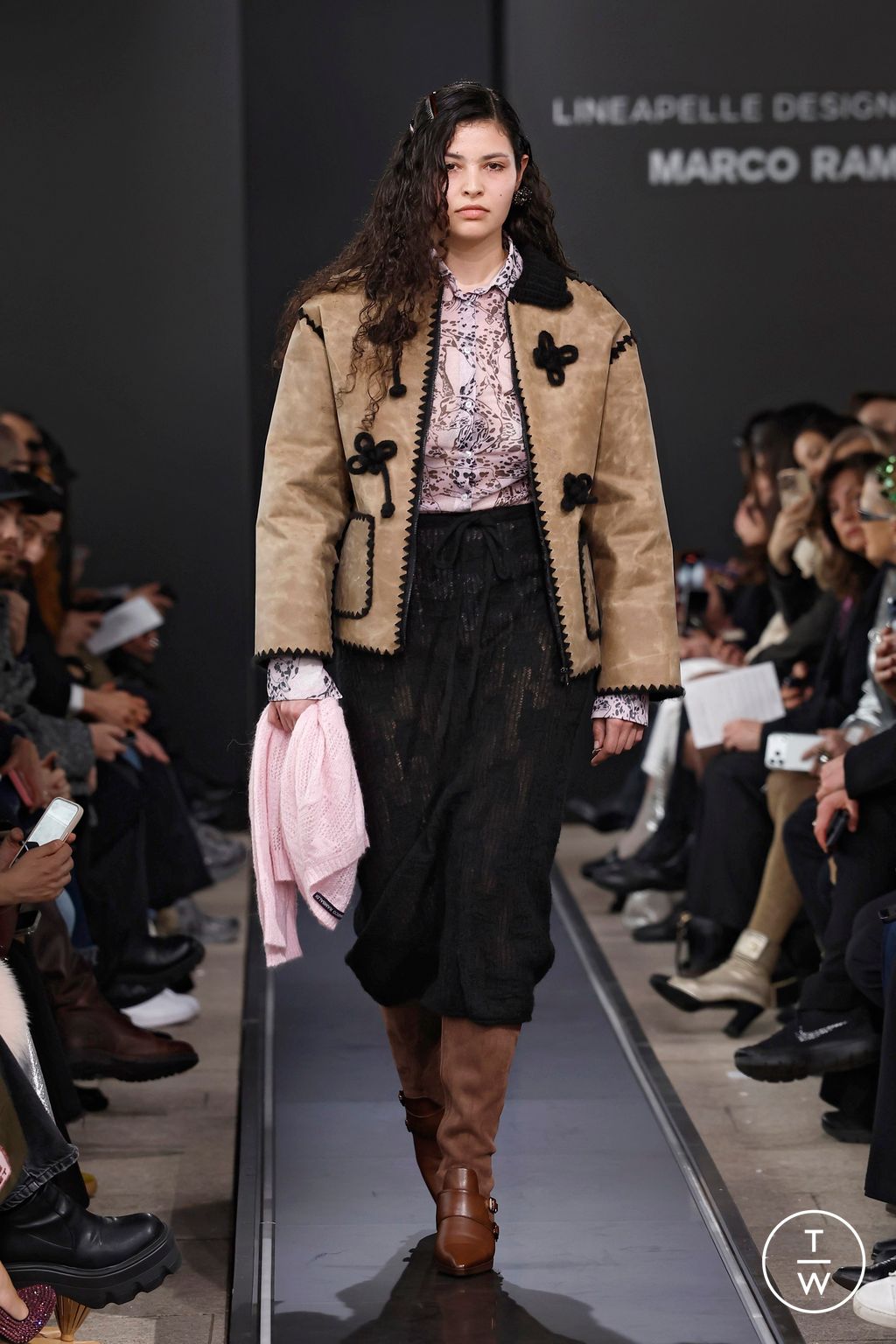 Fashion Week Milan Fall/Winter 2026 look 30 from the Marco Rambaldi collection womenswear