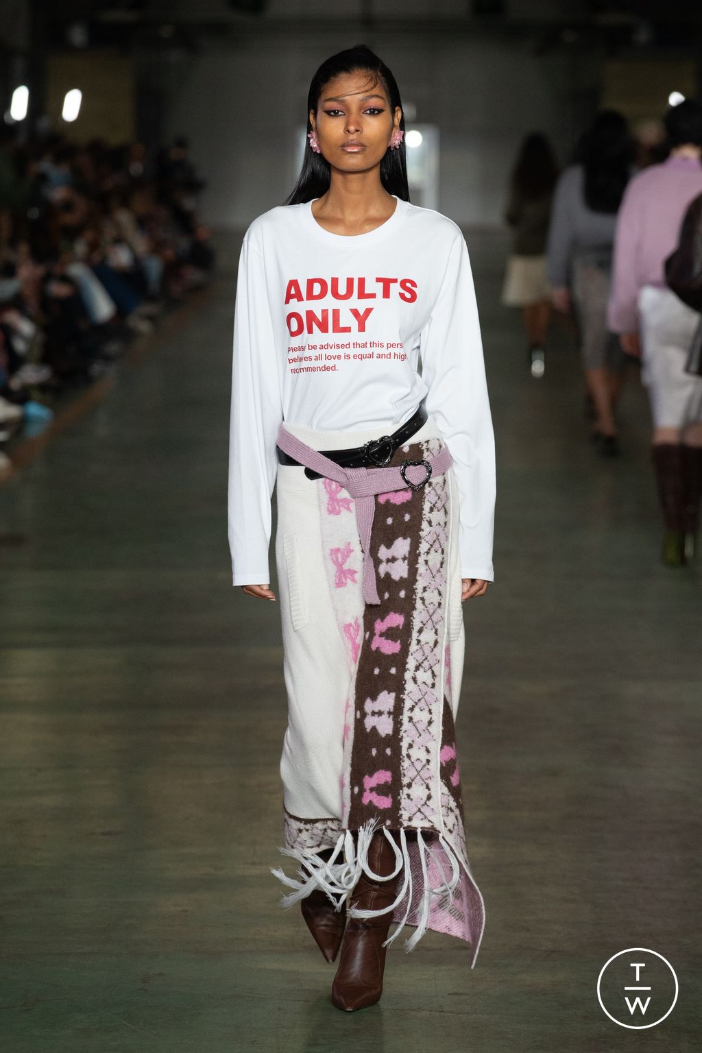 Fashion Week Milan Fall/Winter 2025 look 7 from the Marco Rambaldi collection womenswear