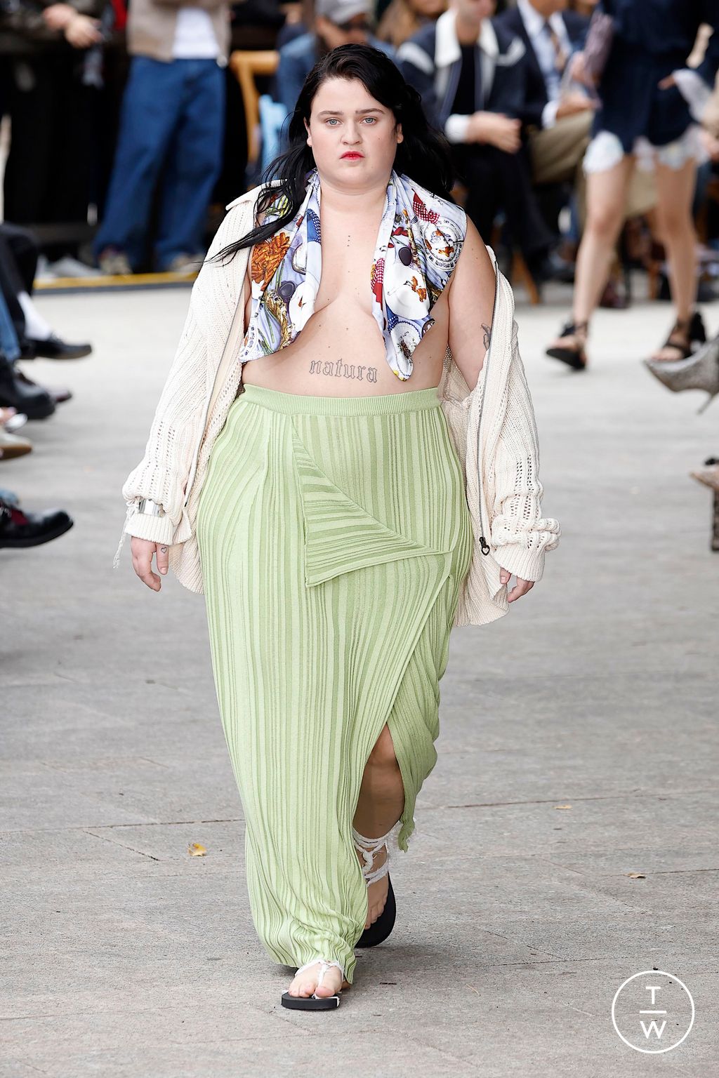 Fashion Week Milan Spring/Summer 2025 look 9 de la collection Marco Rambaldi womenswear