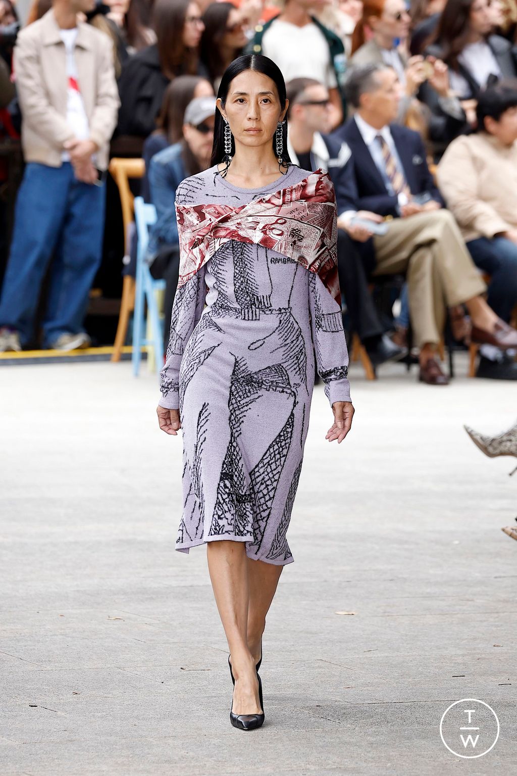 Fashion Week Milan Spring/Summer 2025 look 18 de la collection Marco Rambaldi womenswear