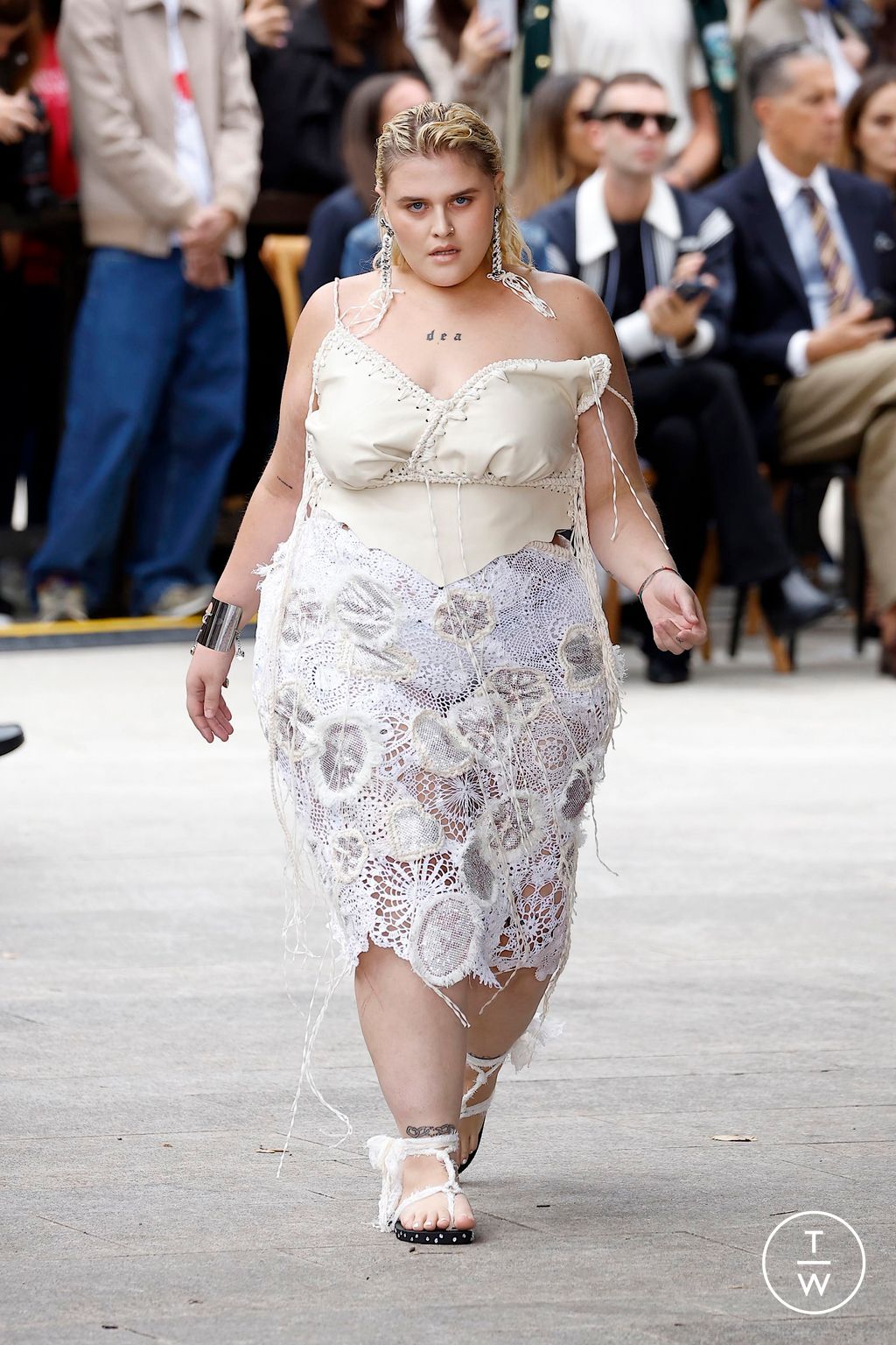 Fashion Week Milan Spring-Summer 2025 look 40 from the Marco Rambaldi collection womenswear