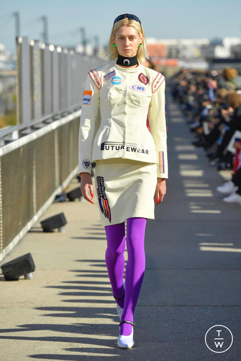 Fashion Week Paris Spring/Summer 2019 look 13 from the Marine Serre collection womenswear