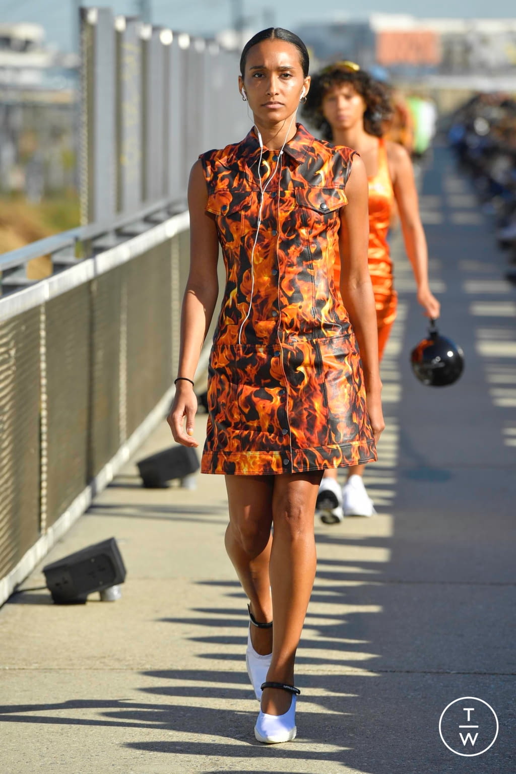 Fashion Week Paris Spring/Summer 2019 look 26 from the Marine Serre collection womenswear