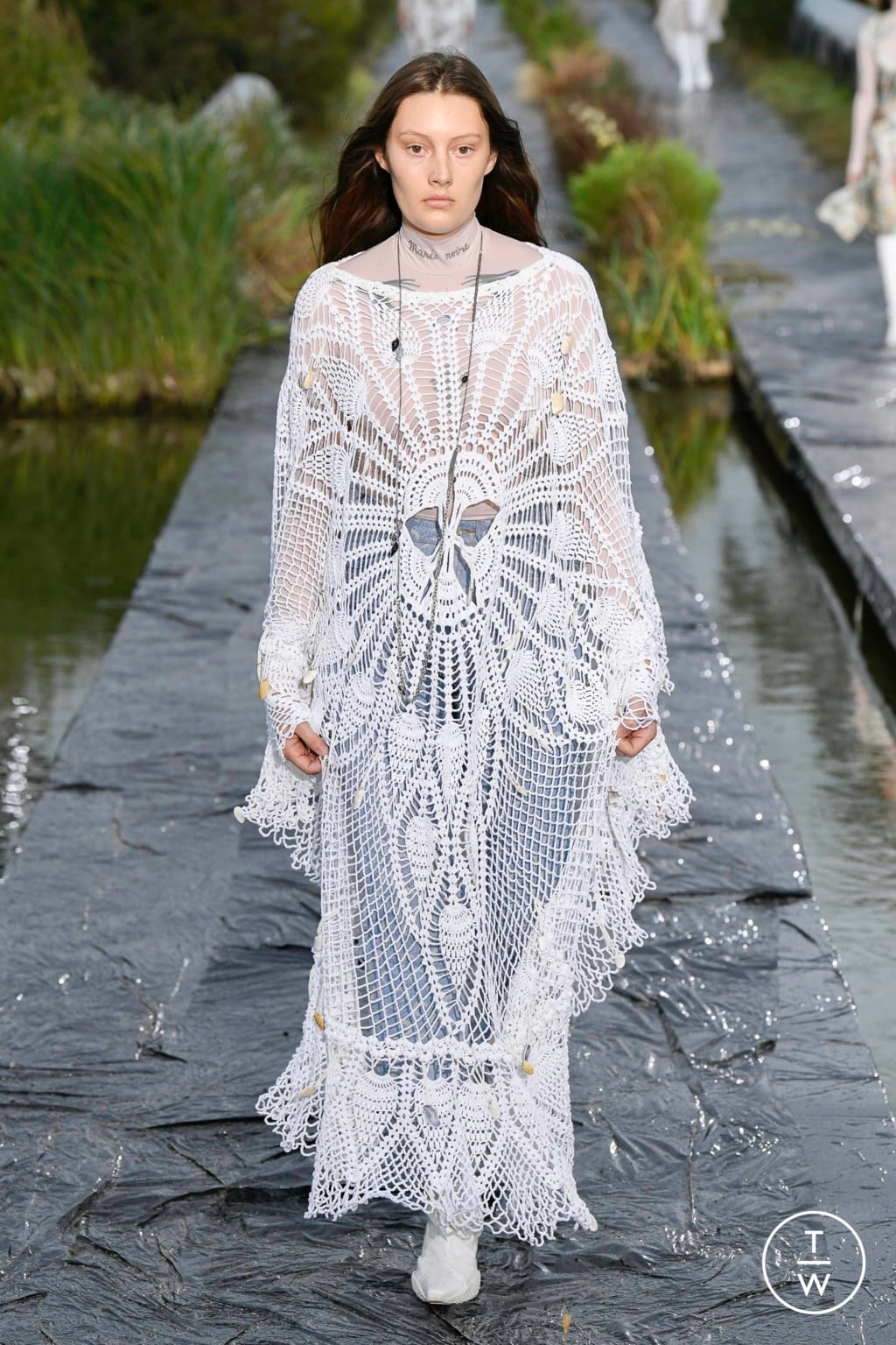 Fashion Week Paris Spring/Summer 2020 look 26 from the Marine Serre collection womenswear