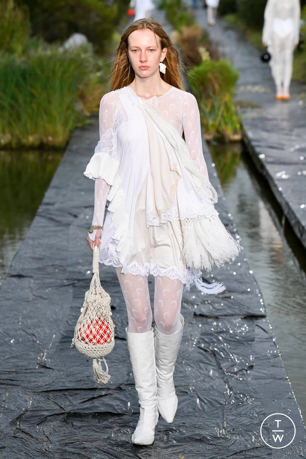 Fashion Week Paris Spring/Summer 2020 look 31 from the Marine Serre collection womenswear