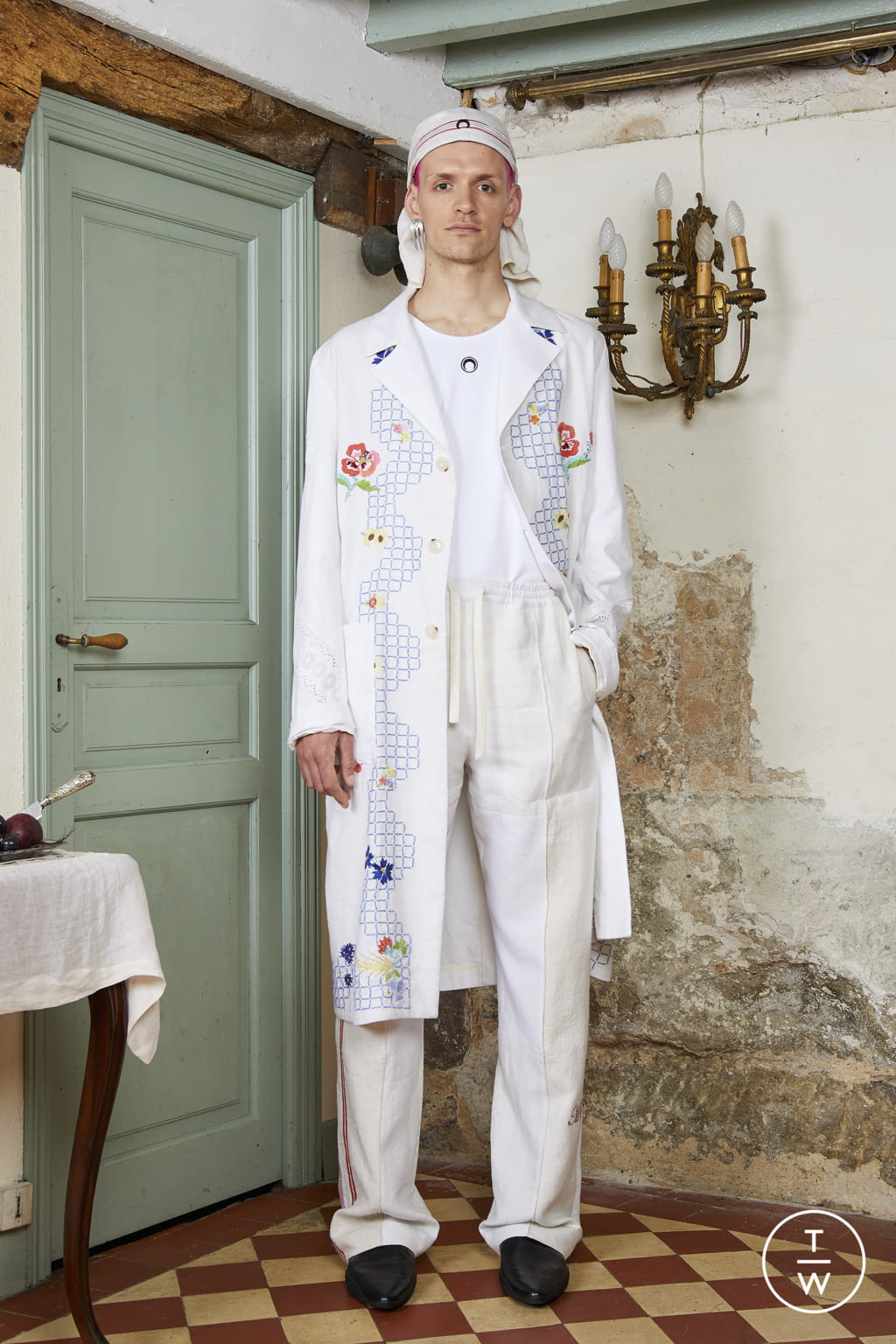 Fashion Week Paris Spring/Summer 2022 look 35 from the Marine Serre collection womenswear