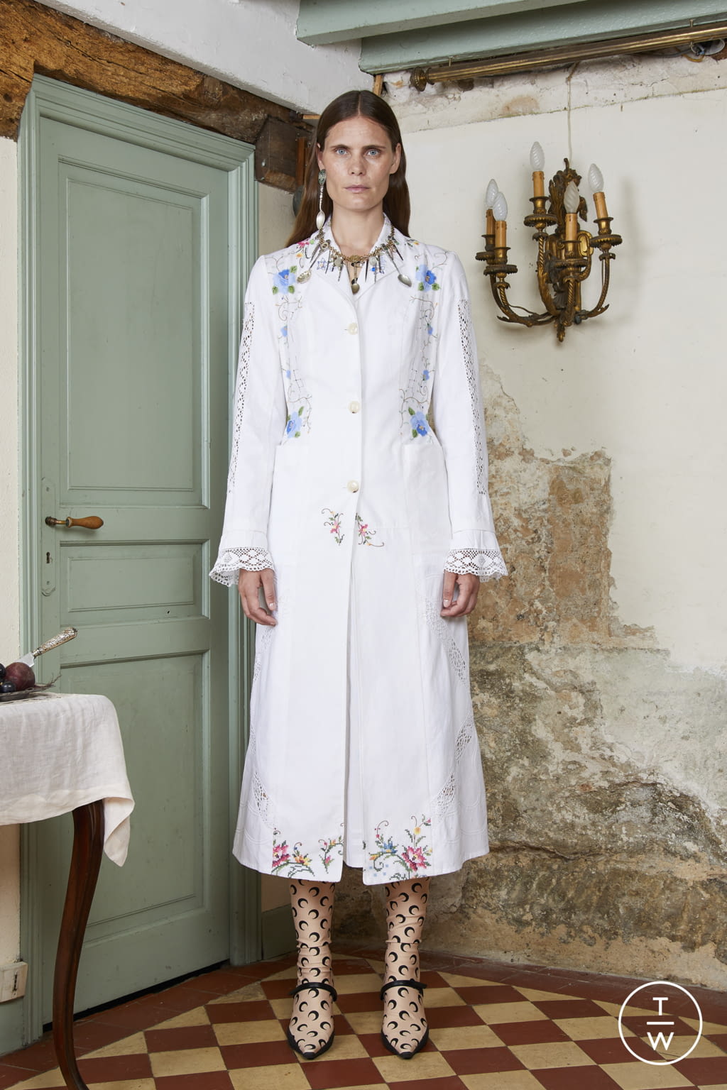 Fashion Week Paris Spring/Summer 2022 look 38 from the Marine Serre collection womenswear