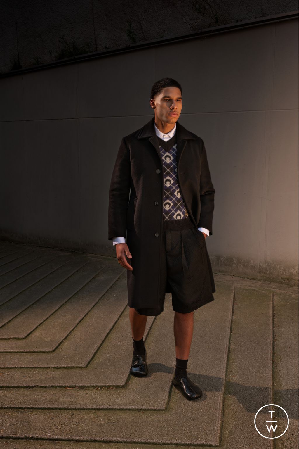 Fashion Week Paris Fall/Winter 2024 look 22 from the Marine Serre collection menswear