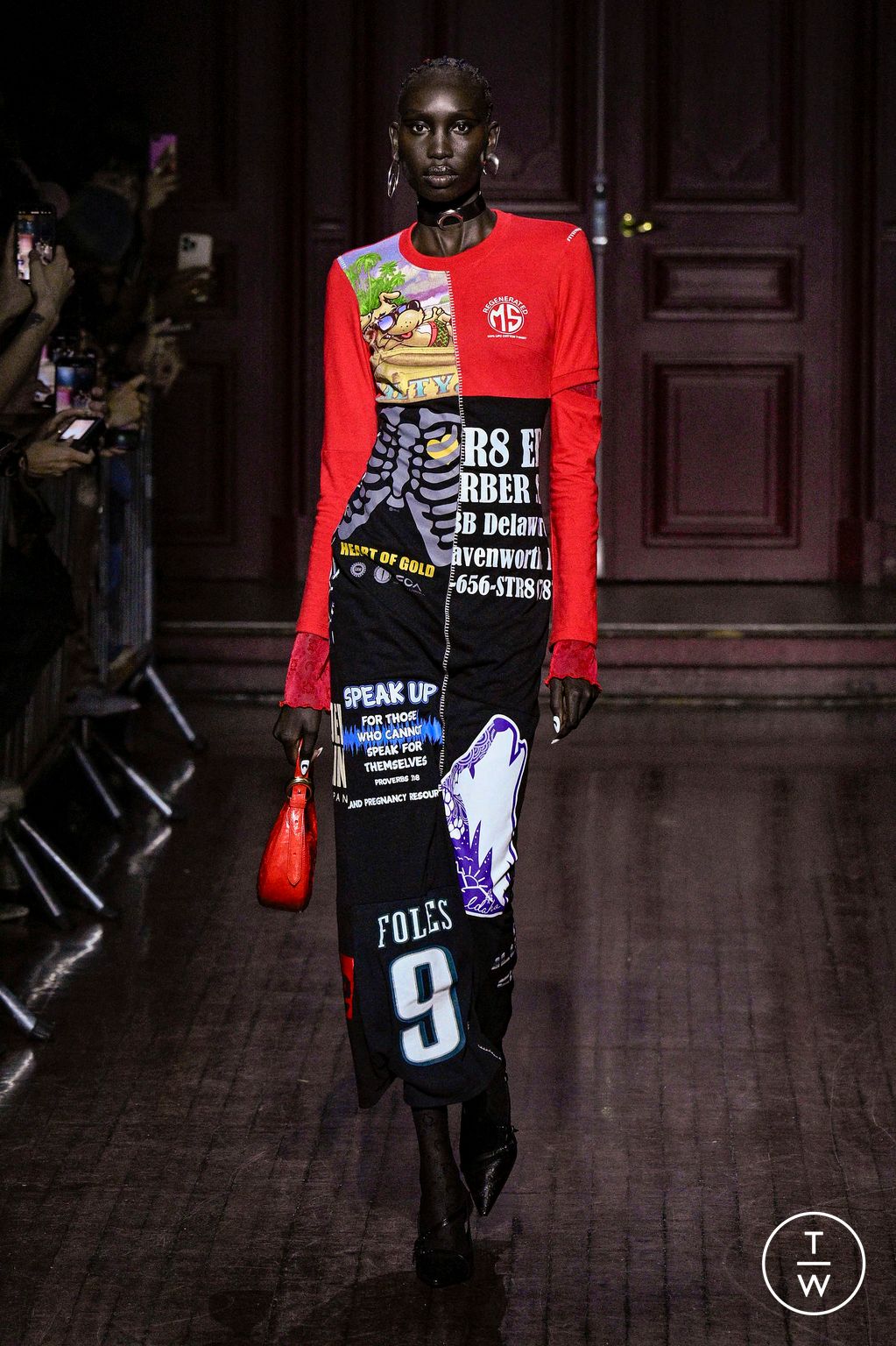 Fashion Week Paris Spring/Summer 2024 look 4 from the Marine Serre collection 男装