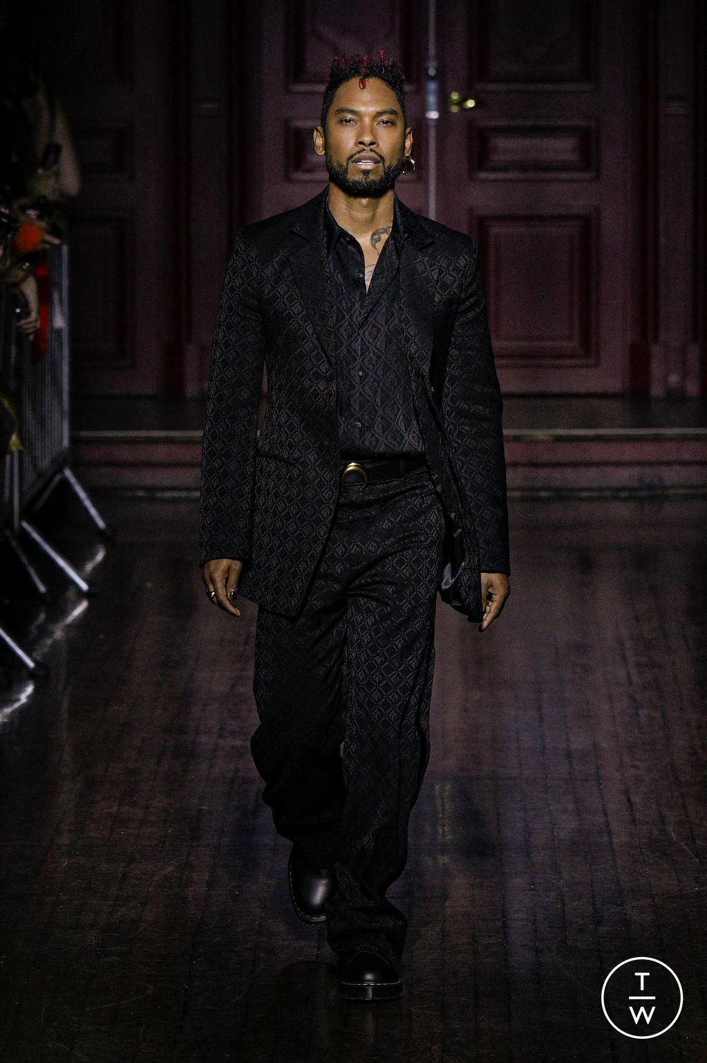 Fashion Week Paris Spring/Summer 2024 look 51 from the Marine Serre collection menswear