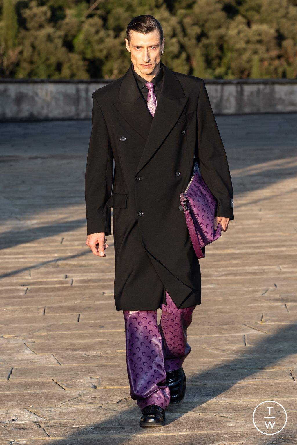 Fashion Week Florence - Pitti Spring-Summer 2025 look 5 from the Marine Serre collection 男装