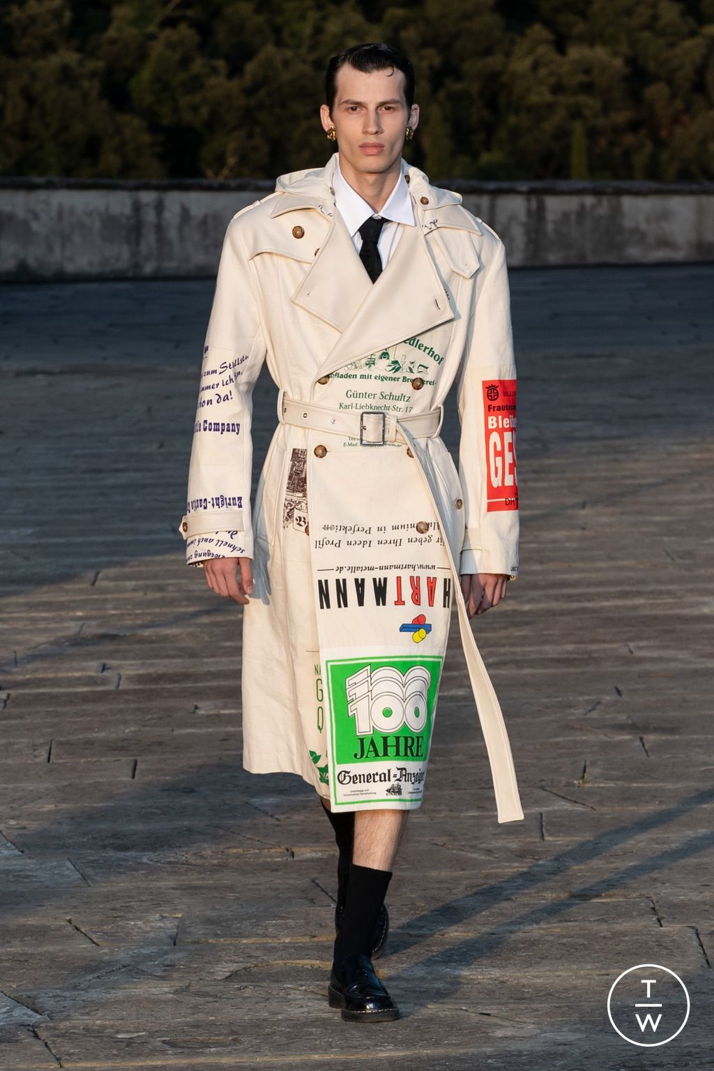 Fashion Week Florence - Pitti Spring-Summer 2025 look 38 from the Marine Serre collection menswear
