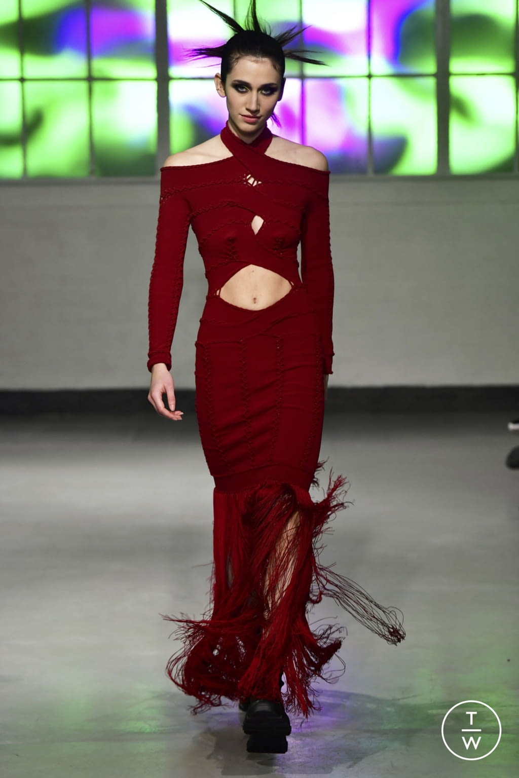 Fashion Week London Fall/Winter 2022 look 32 de la collection Mark Fast womenswear