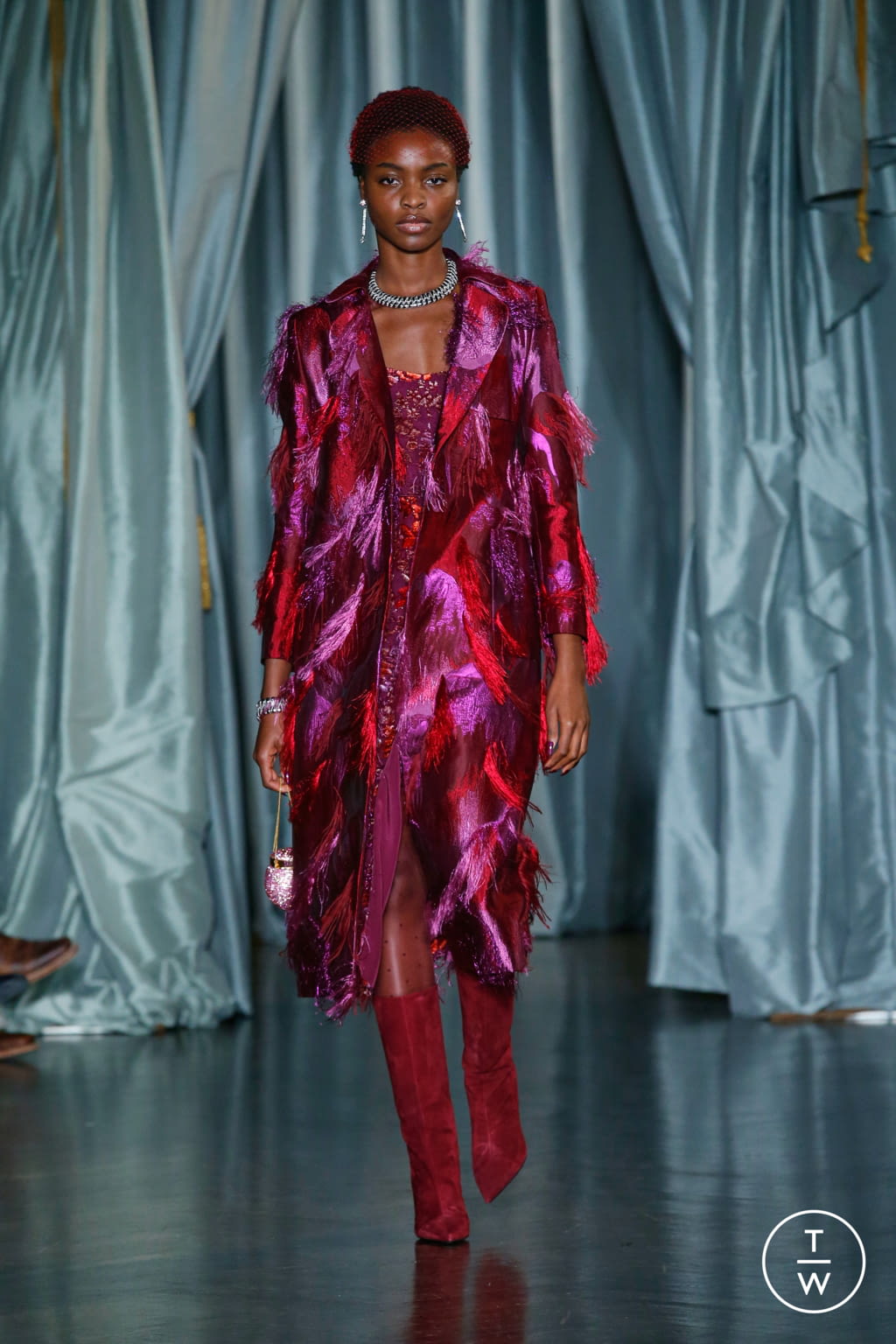Fashion Week New York Fall/Winter 2022 look 10 de la collection Markarian womenswear
