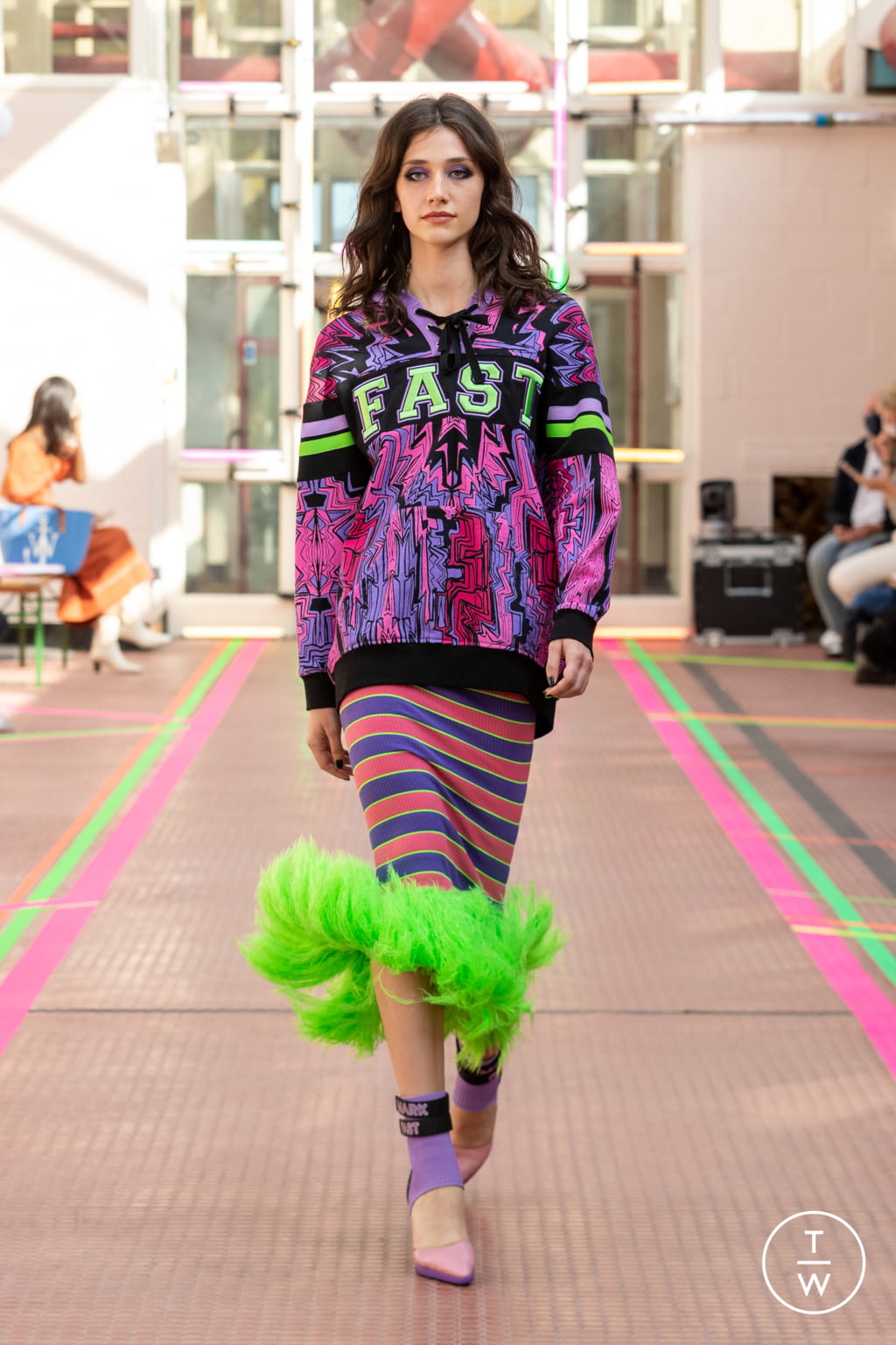 Fashion Week London Spring/Summer 2021 look 4 from the Mark Fast collection womenswear