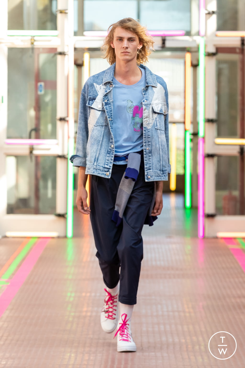 Fashion Week London Spring/Summer 2021 look 11 from the Mark Fast collection womenswear