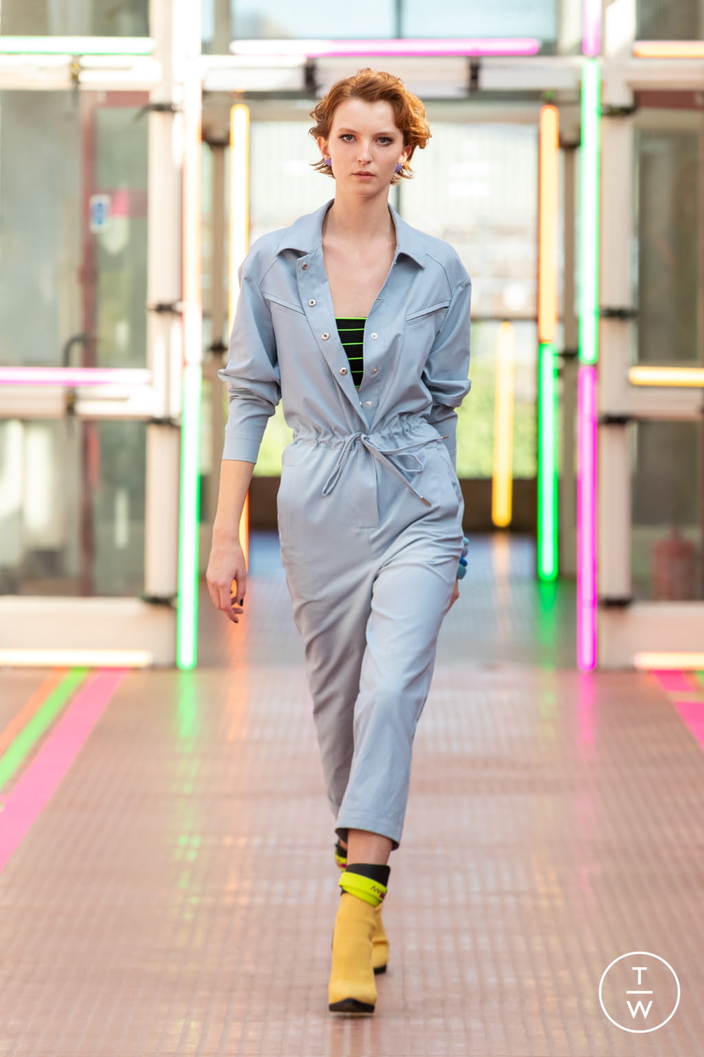 Fashion Week London Spring/Summer 2021 look 20 from the Mark Fast collection 女装