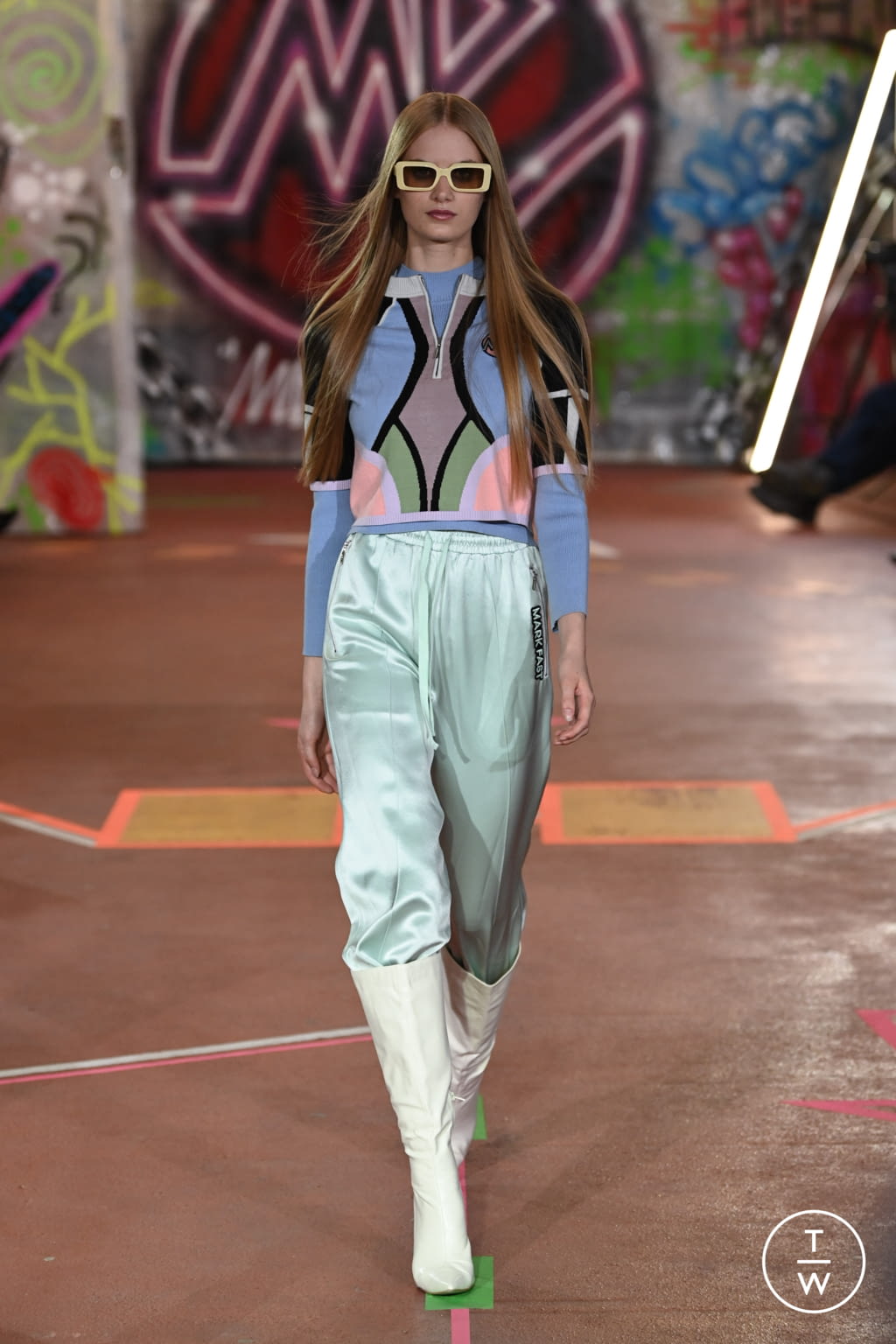 Fashion Week London Spring/Summer 2022 look 22 from the Mark Fast collection womenswear