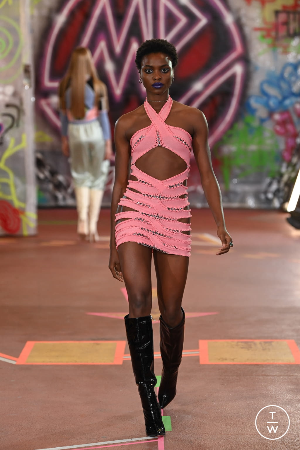 Fashion Week London Spring/Summer 2022 look 23 from the Mark Fast collection womenswear